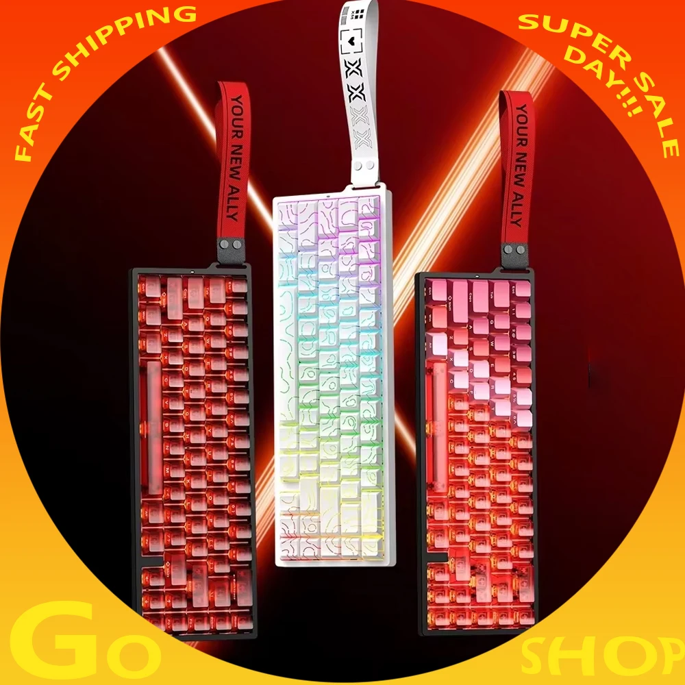 

XINMENG Beat68 HE ультрапроводной магнитный переключатель игровая клавиатура три режима 0,01 мм быстрый триггер 8000 Гц 28 К частота сканирования 7000 мАч подарки