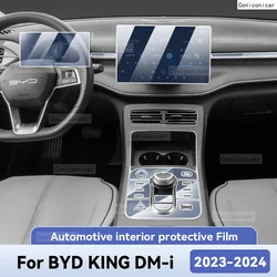 For BYD KING DM-i 2023 2024 Car Interior Protection Anti-Scratch Film Sticker instrument Center Control Navigation Screen