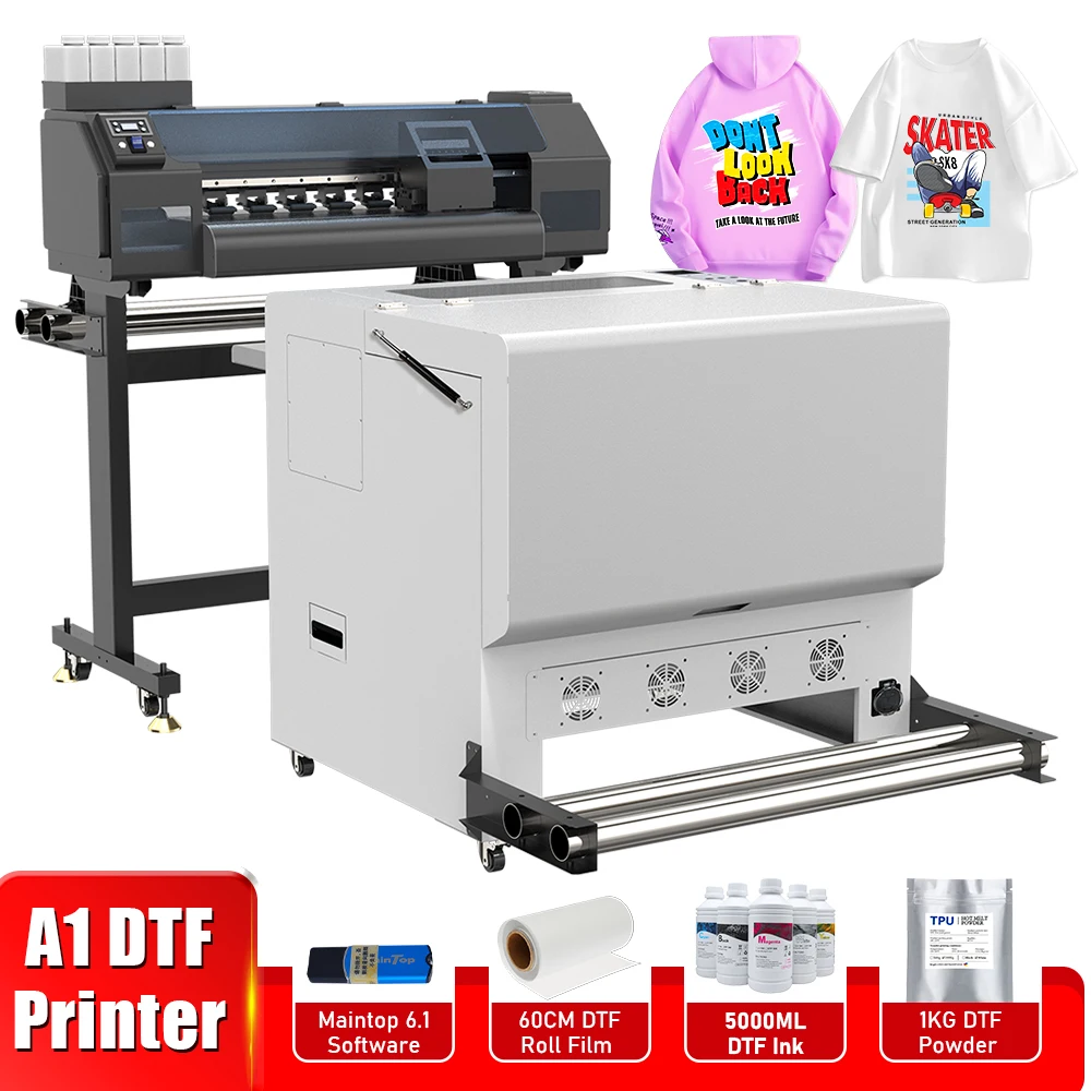 A1 DTF Printer For Epson XP600 Impresora dtf  24 inch Directly To Film transfer film t shirt printing machine High Print speed