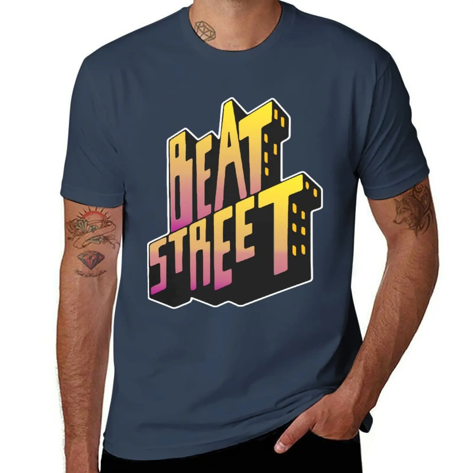 

Old \t Hop Beat School Street \t Hip T-Shirt Holiday Casual Short Sleeve Top