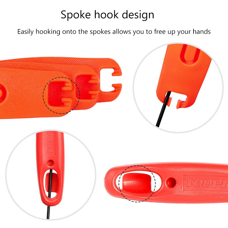 1 قطعة رافعة إطارات الدراجة الجبلية على الطريق، مناسبة لجميع أحجام الإطارات، أداة إصلاح العجلات الخفيفة للغاية وقابلة لإعادة الاستخدام