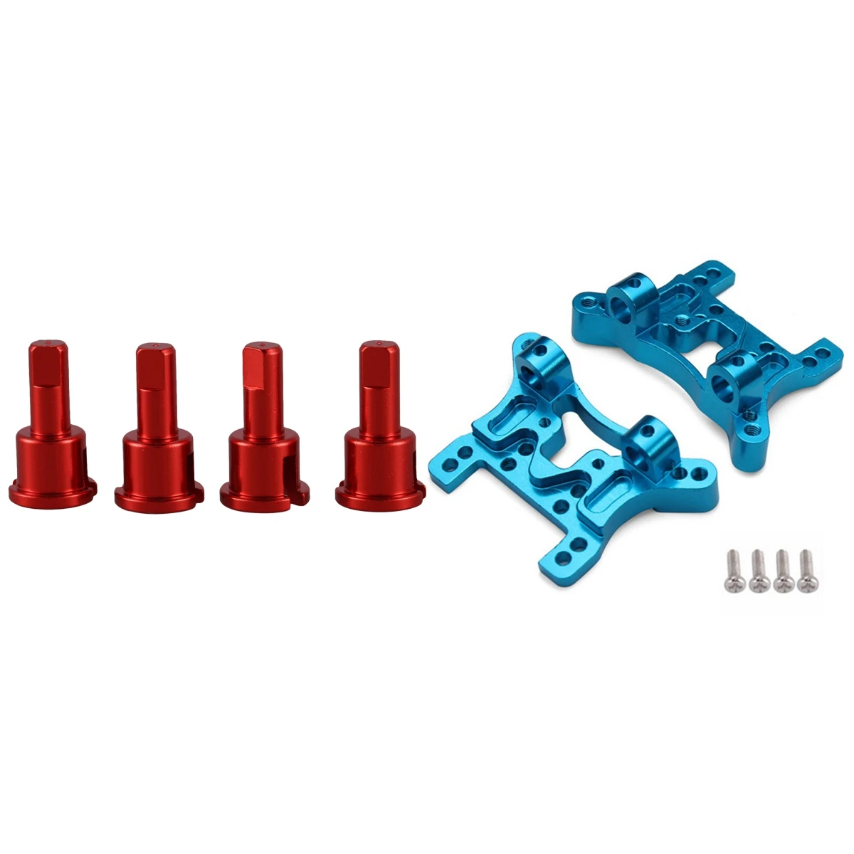 4 قطعة كأس التفاضلية سبيكة التفاضلية تخفيض كأس مشترك Rc أجزاء مع ل Wltoys ترقية لوحة امتصاص الصدمات المعدنية