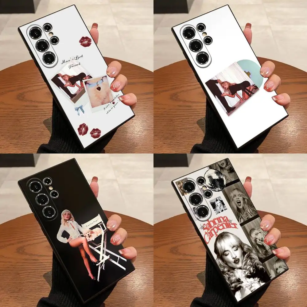 

S-Sabrina Man Best Friend Carpenter Phone Case For Samsung S25,S24,S21,S22,S23,S30,Ultra,S20,Plus,Fe,Lite,5G Black Box