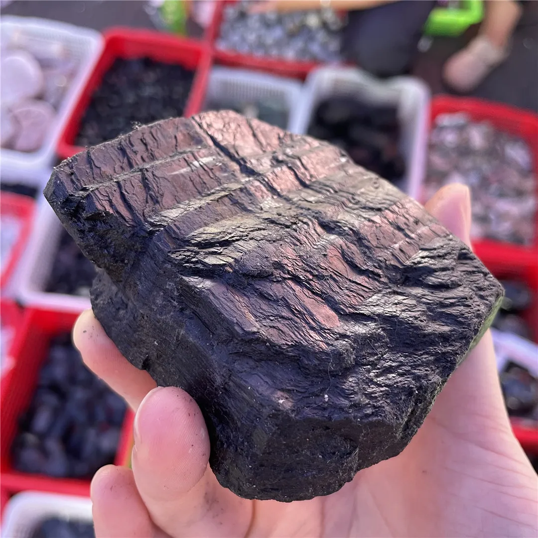 

Real Crystals Natural Hypersthene Rough Raw Mineral Ore Unpolished Specimens Original Stone Rocks Decorative Bulk New Supply