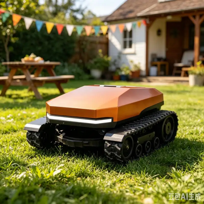 Remote Control Lawn Mower Customized Smart Grass Cutter All Terrain RC Mower High Efficiency Landscaping Yard Maintenance