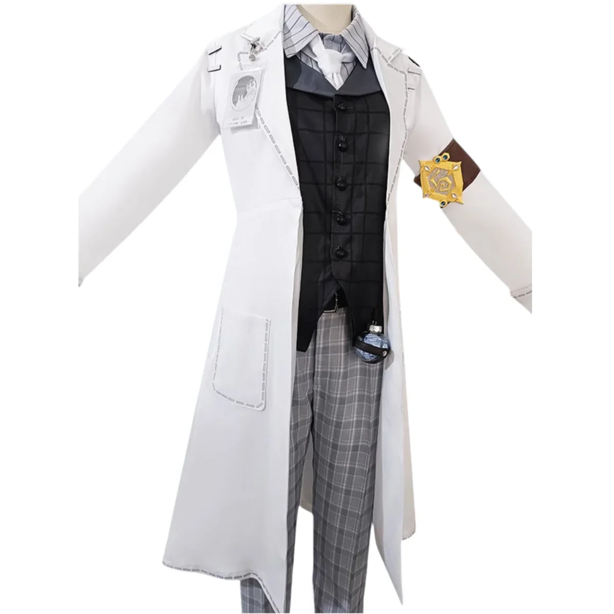 Anime Game Cosplay Costume pour hommes et femmes, Aesop conclus, Embaumeur, Fifth Workers Limit Wig, White Cost Uniform, Party imbibé