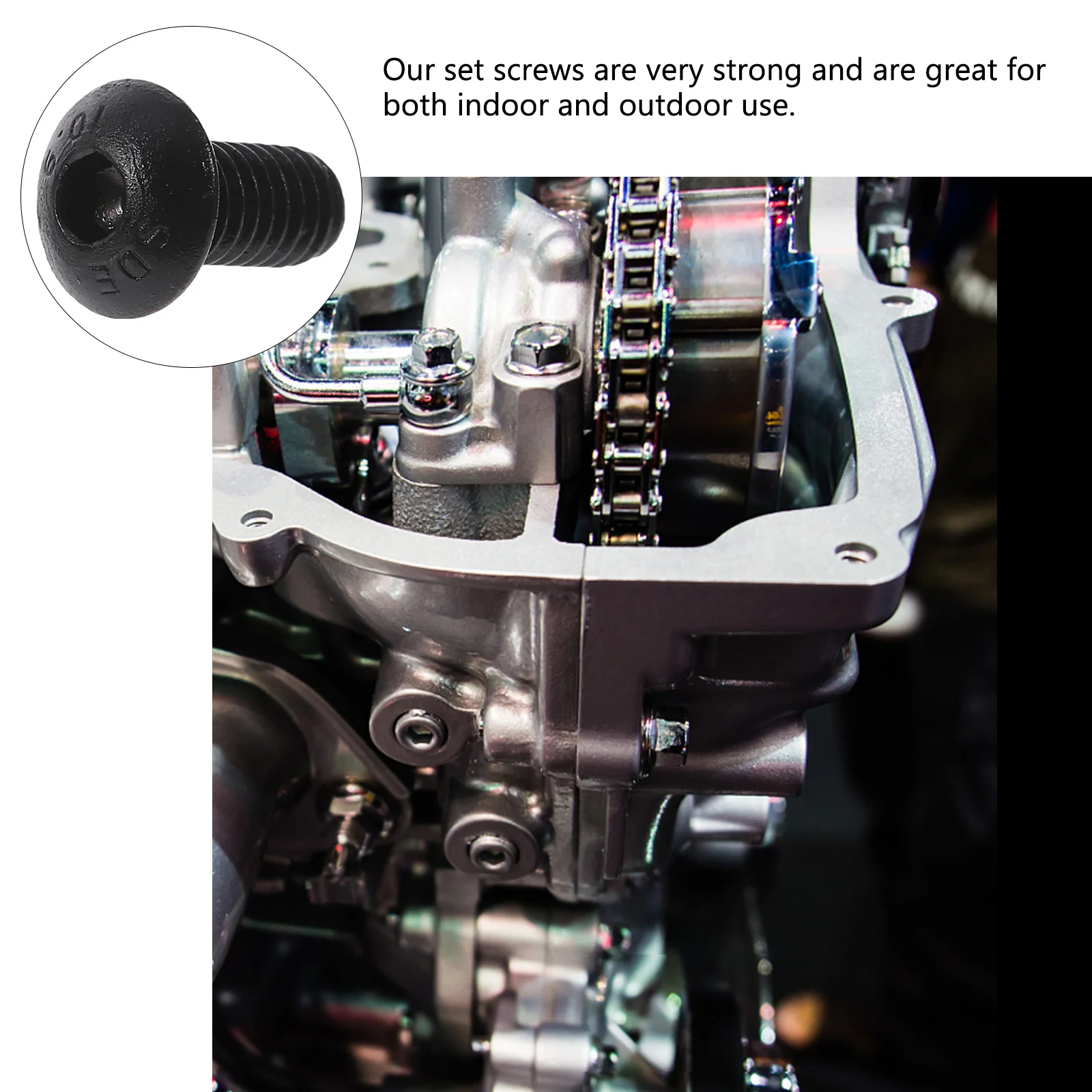 

200pcs High Strength Bolt Carbon Steel Screw Rust Resistant For Mechanical Installation Hardware Fasteners Socket Screw