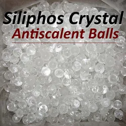 Polyphosphate Crystals (SILIPHOS) Refill Pack for Water Filter Treatment De-Scaler Removes Hardness, Limescale Antiscalent Ball