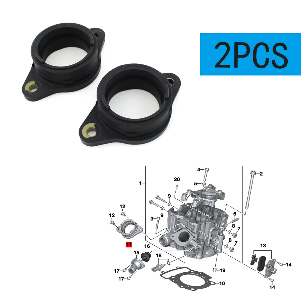 2Pcs For BMW G310GS G310R G310RR 2016-2025  Motorcycle Carburetor Interface Adapter Intake Manifold 11128562736