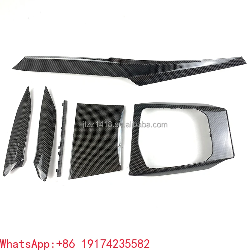 

For BMW G20 G21 G81 G80 G87 M2 M3 M4 M340i 2020 2021 2022 2023 Interior Carbon Fiber Dashboard, Center Console Shift Lever