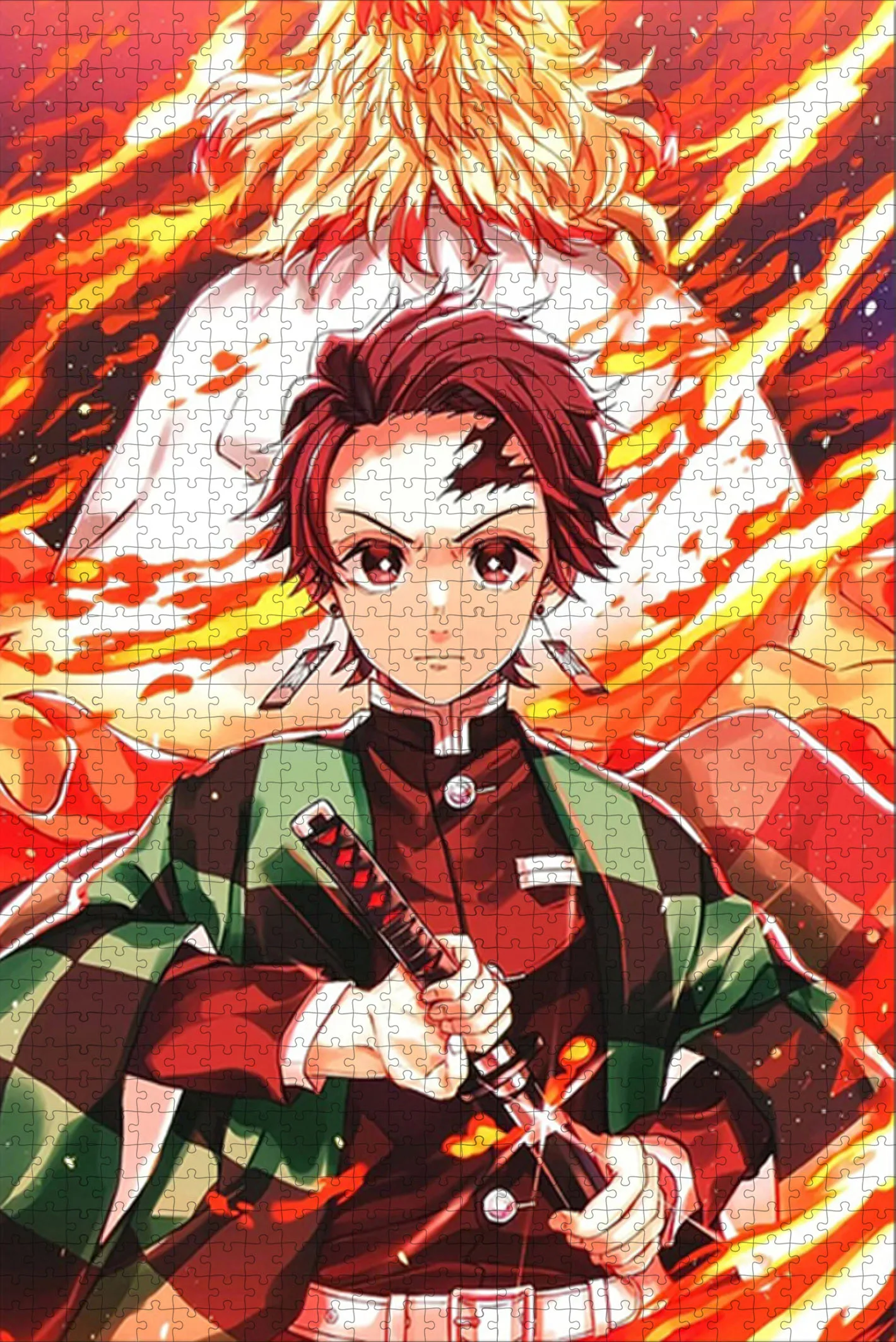 Demon Slayer Jigsaw Puzzle 1000/500/300 Pieces Puzzle Game Assembling Kamado Tanjirou Puzzle Toys Kids Gift Home Games Toys