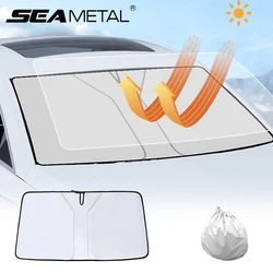 SEAMETAL Car Windshield Sun Shade Covers Front Window Sunscreen Sun Visors Heat Insulation Sunshade Parasol for Car Accessories