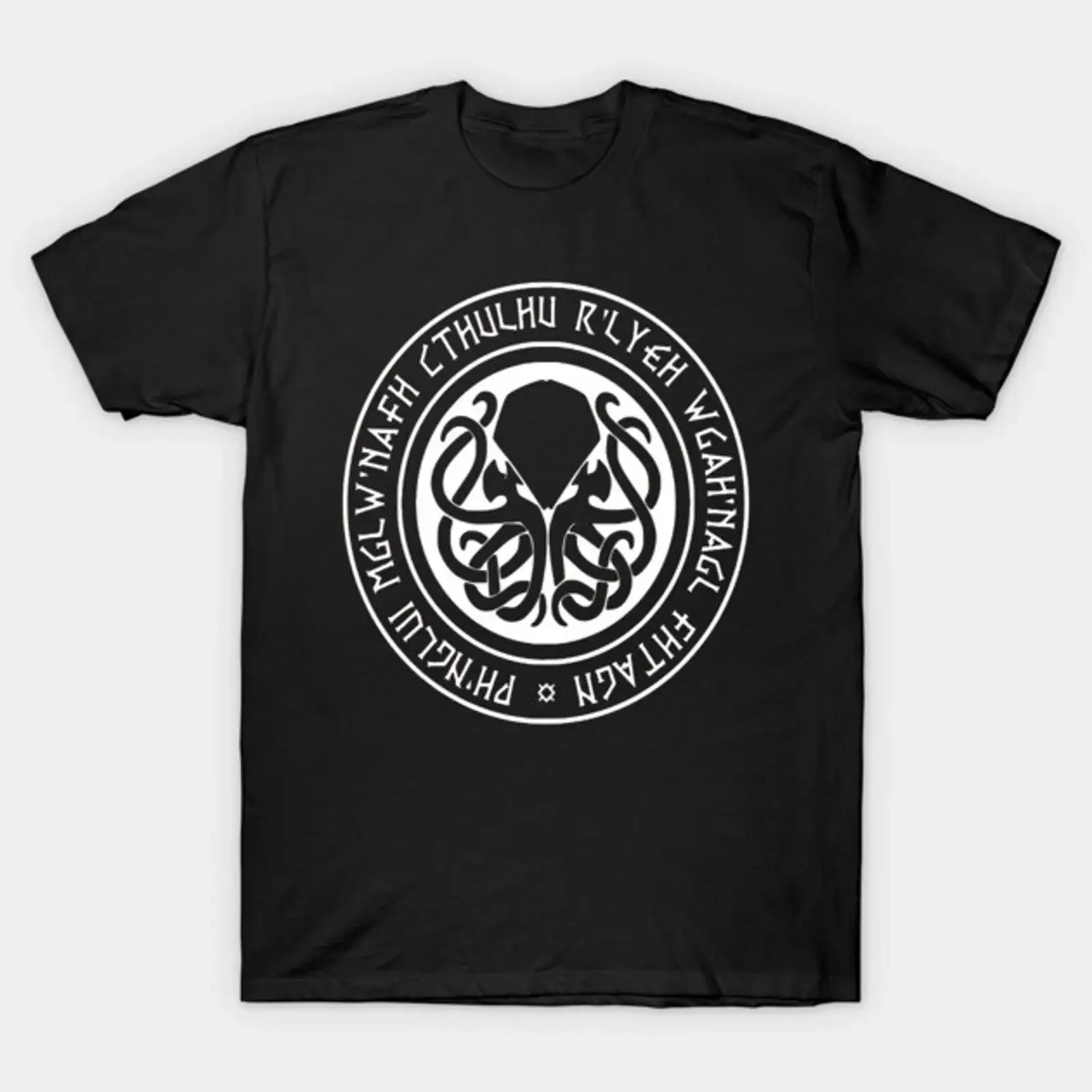 Cthulhu fhtagn Lovecraft T Shirt vintage Washed designer clothes fashion Versatile streetwear Top For Everyday Wear Unisex