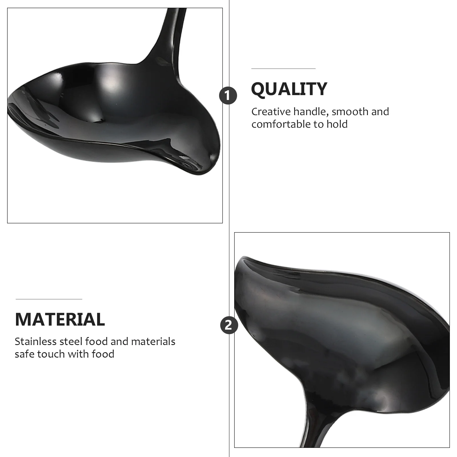 

1pc Duckbill Spoon Long Handle Stainless Steel Soup Spoon For Kitchen Hot Pot Sauce Oil Scoop Home Tableware Smooth