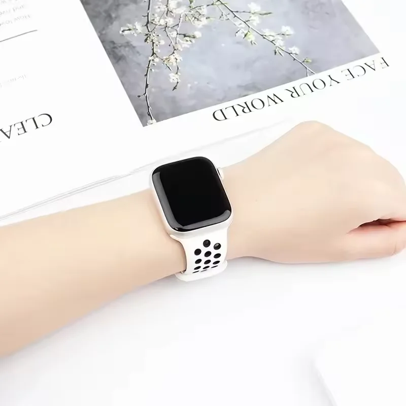 Pulseira de silicone macio para apple watch ultra 49mm10 46mm 42mm 9 8 7 45mm 41mm pulseira esportiva substituição iwatch 6 5 4 se