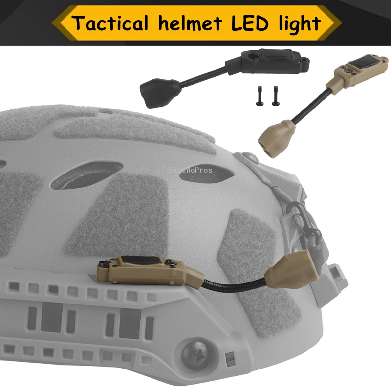 Tactical Helmet Light for Modular ARC Rail Mount IR/Red LED Flashlight Outdoor Hunting Camping Emergency Fast Helmet Accessories