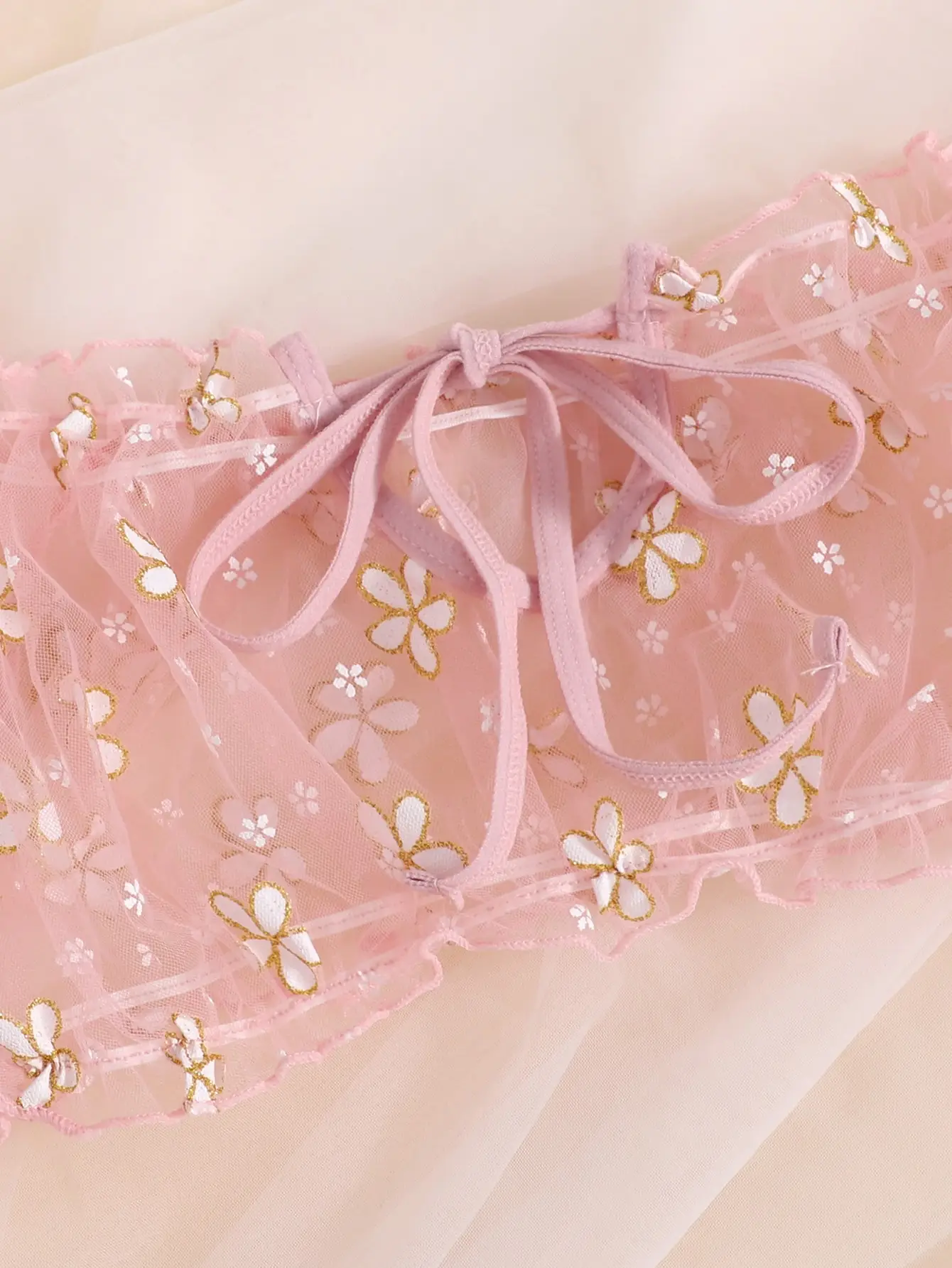 Sexy Swimsuit Triangle Bikinis Cherry Print Bikini Set Female Swimwear Women Bow Bathing Suits Lace Beachwear Micro Thong Biquin