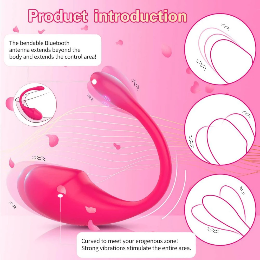 جهاز هزاز لتدليك الجسم الحب البيض البظر محفز الاستمناء G بقعة كرات المهبل App التحكم تهتز البيض الجنس لعب الكبار النساء #6