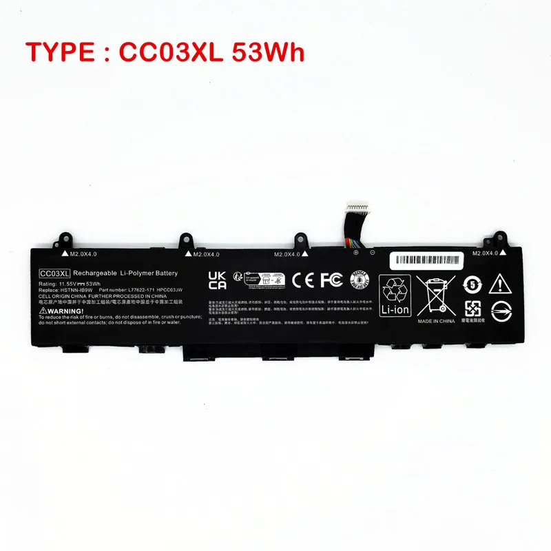 

CC03XL Laptop Battery For HP EliteBook 850 855 G7 G8 / ZBook Firefly 15 G8 G7 L77991-005 L77622-2C2 541 2C1 HSTNN-DB9O UB8W