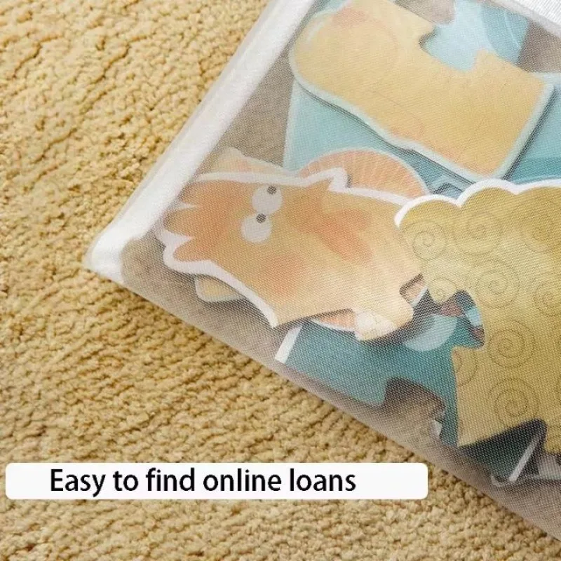 โปร่งใสซิปแฟ้มโฟลเดอร์อุปกรณ์สํานักงาน Archive Bag Home Storage สุทธิกระเป๋านักเรียนกระเป๋าเอกสารกล่องเก็บของโปร่งใส