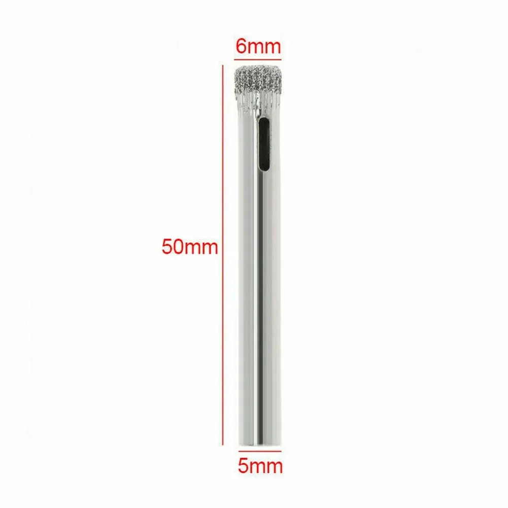 12Pcs 6mm punte diamantate rivestite Set foro sega punta per utensili di perforazione vetro marmo ceramica piastrelle