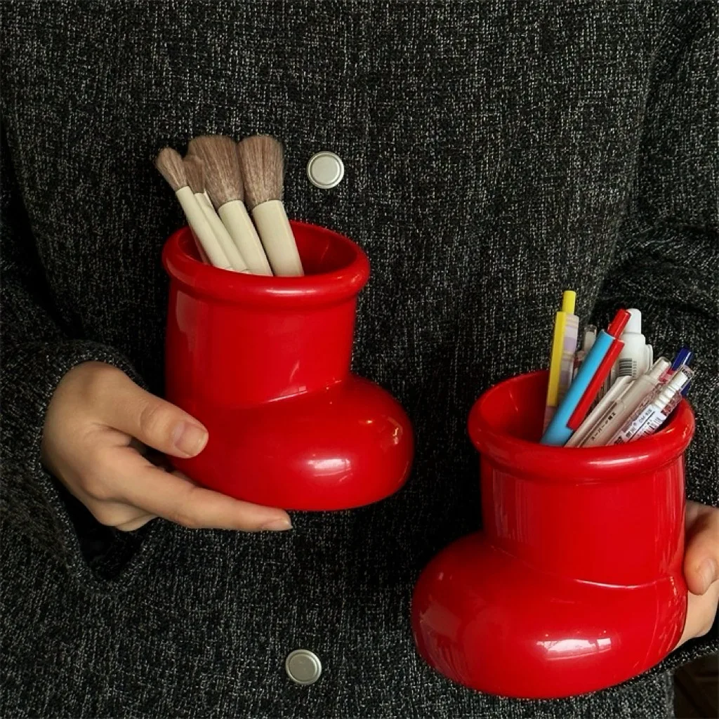 

Милый органайзер для обуви и ручек, креативный рождественский держатель для ручек, украшение для студенческого общежития, настольный органайзер для кистей для макияжа