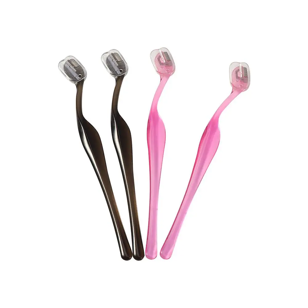 2 個美容使いやすいポータブル眉毛カミソリ眉毛トリマー化粧品ツールメイクアップツール