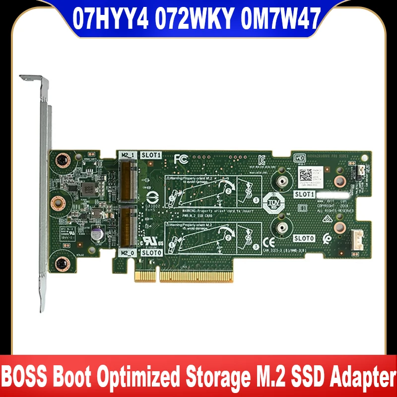 Original For Dell 07HYY4 072WKY 0M7W47 7HYY4 72WKY M7W47 JV70F BOSS Boot Optimized Server Storage M.2 SSD Adapter High Quality