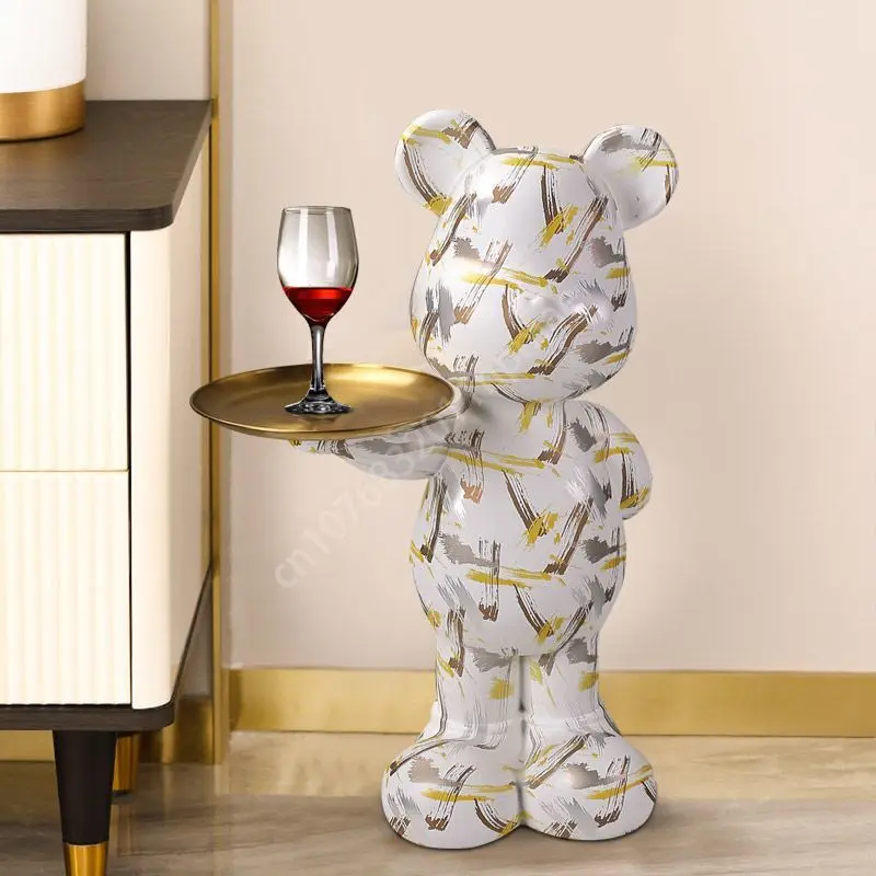 Imagem -05 - Grande Landing Bear Estátua Decoração da Sala Acessórios do Quarto Home Gift 76cm