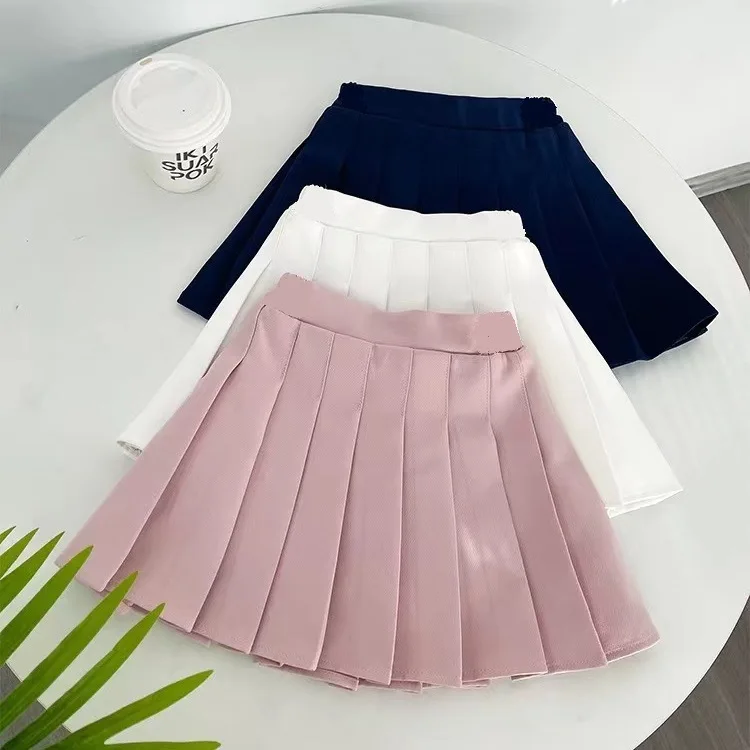 1pcs Spring Summer Girls Pleated Skirt Students Elastic A-line Skirt Kids College Style JK Skirts Childrens Fashion Short Skirts 6 1pcs Spring Summer Girls Pleated Skirt Students Elastic A-line Skirt Kids College Style JK Skirts Childrens Fashion Short Skirts 6