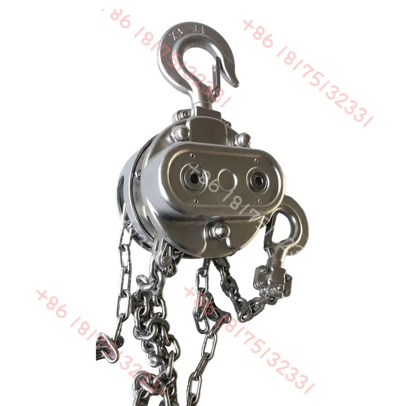

HSZ 0.5 Ton to 20 Ton Manual Chain Lever Blocks Full 304 Stainless Steel Chain Block Hoist
