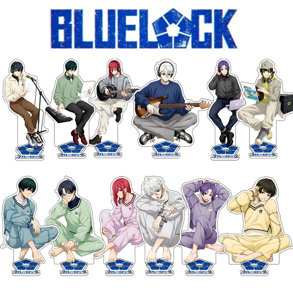 Lindo llavero de Anime Bluelock de 1 pieza, llavero acrílico de música Isagi, llavero de Anime Nagi, correa móvil Bachira, llavero de coche, Chi