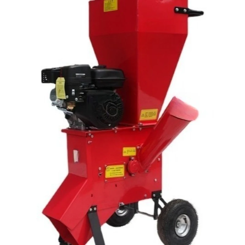 

Gasoline electric start wood shredder