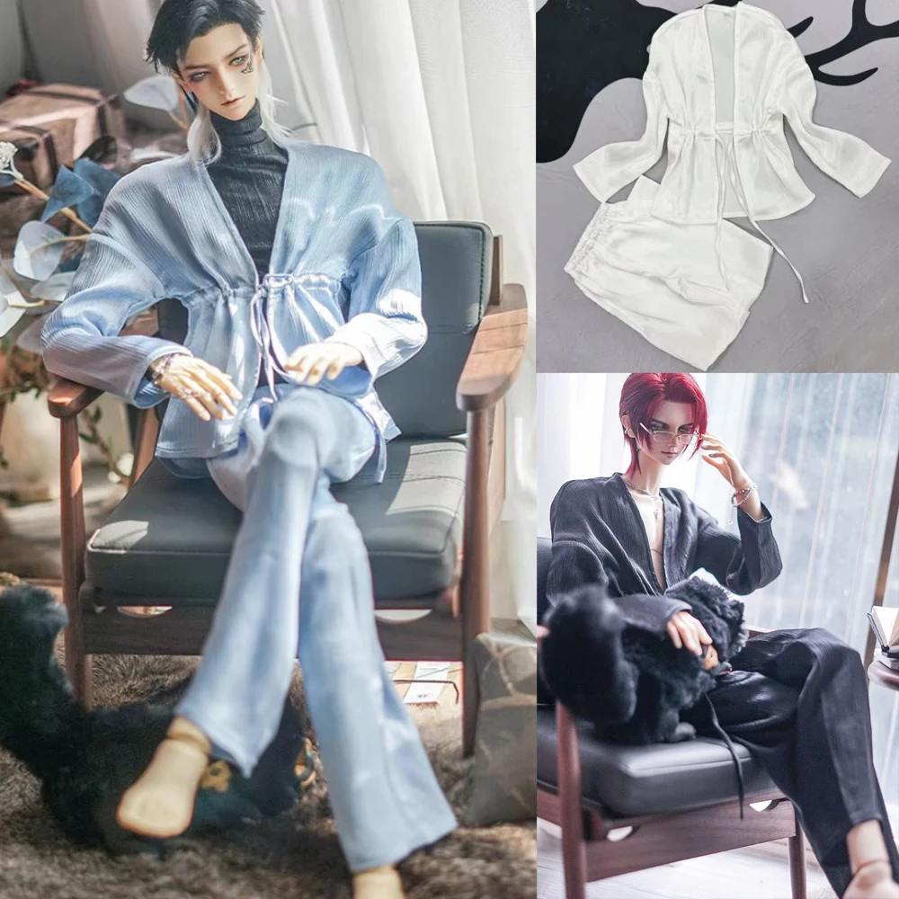 D09-P919 children toy uncle 68 73 ID75 BJD doll's Photo props Accessoriess Simulated silk lace up home clothes 2pcs/set