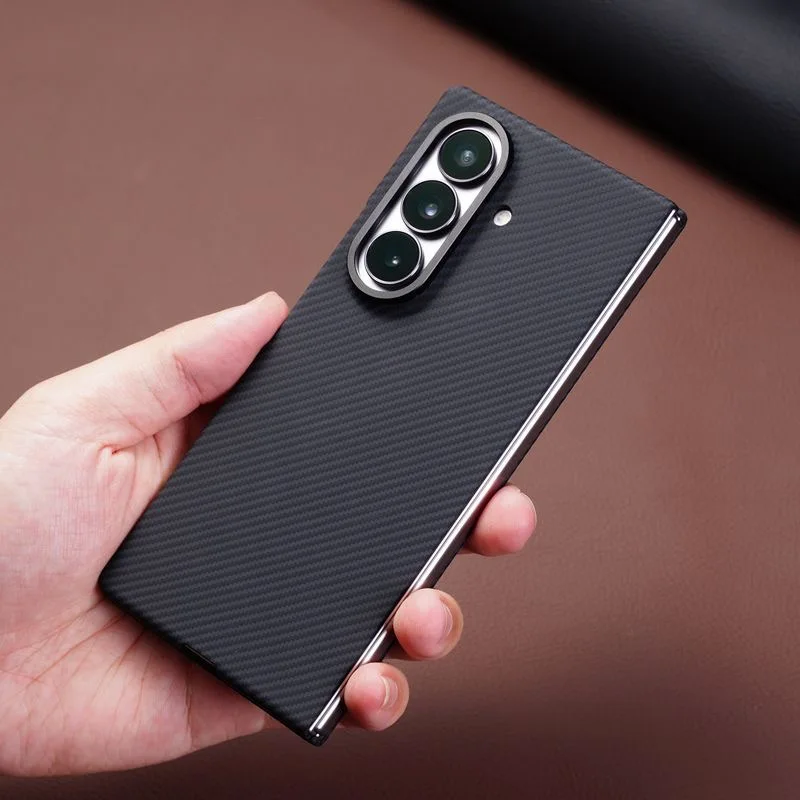Stylish Kevlar Carbon Fibre Pattern Magnetic Case for Samsung Z Fold 8 7 6 5 for Magsafe Screen All Inclusive Protection Cover
