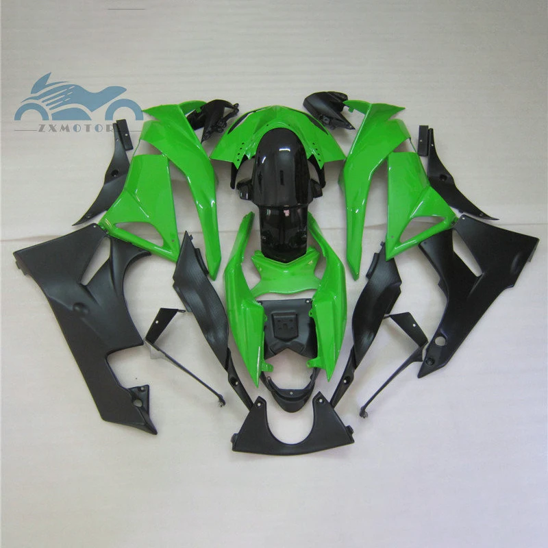 High quality fairings kit for KAWASAKI Ninja 2009 2010 2012 ZX6R full motorcycle sports fairing set ZX6R 09-12 green black parts