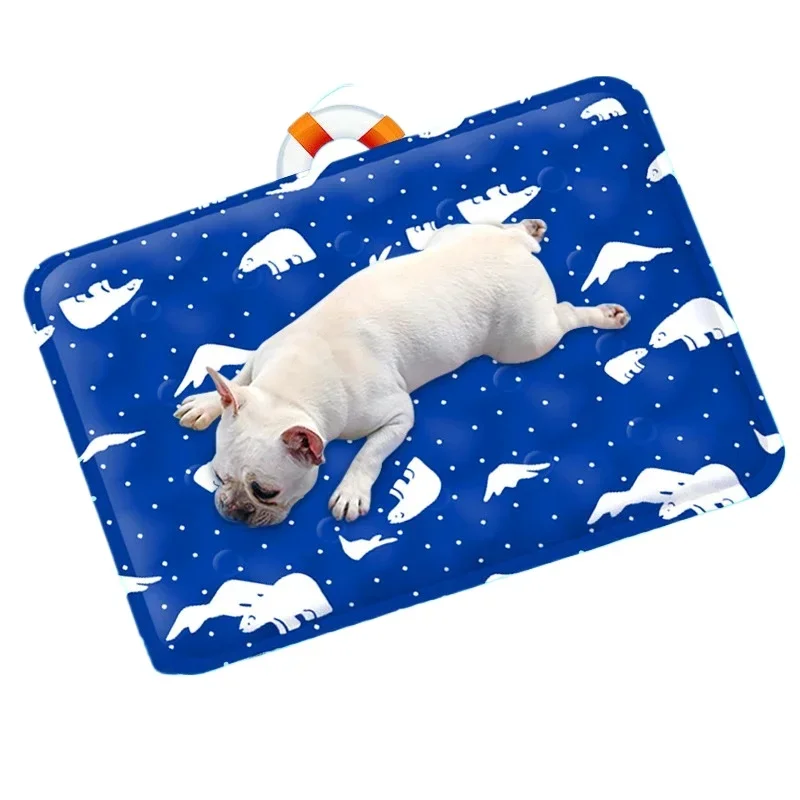 Pad Summer Cooling Dog Cold Mat Kitten Pet Ice Mat Breathable Small Large Dog Pet Mat Cooling Supplies Pet Ice Pad