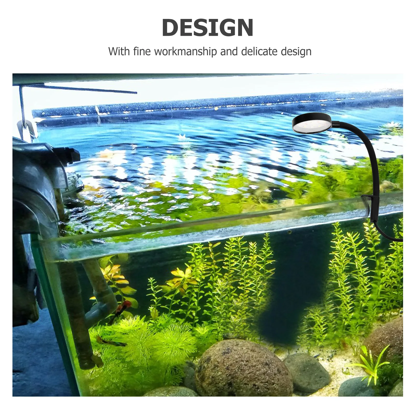 

Fish Tank Lights Small Aquarium Lamp USB LED Wear Resistant Compact Waterproof Lighting Fish Tank Lighting Daily Use Marine