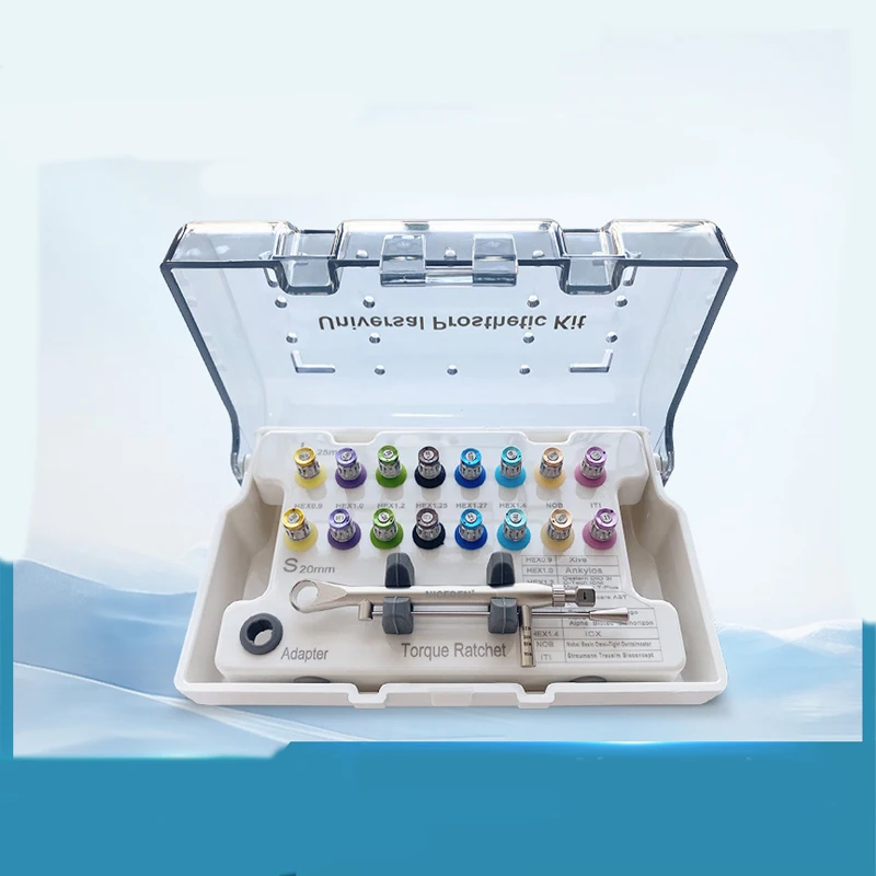 

Dental prosthetic implant toolbox repair toolbox screwdriver High Quality Screwdriver Dental Implant Torque Wrench Ratchet