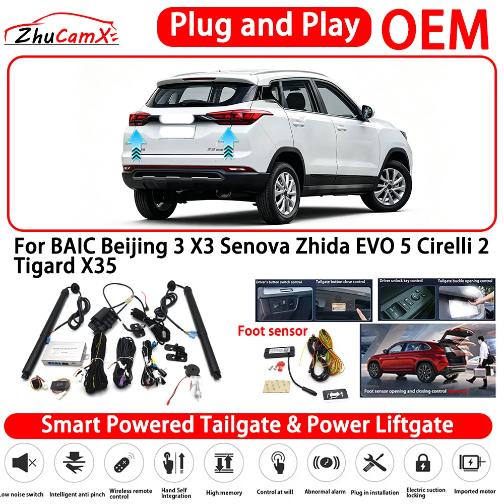 for BAIC Beijing 3 X3 Senova Zhida EVO 5 Cirelli 2 Tigard X35 OEM Powered Tailgate Power Liftgate Automatic Rear Trunk Tailgatec