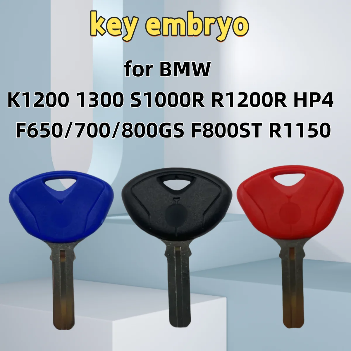 motorcycle key, key embryo.(can be placed anti-theft chip). for BMW K1200 1300 S1000R R1200R HP4 F650/700/800GS F800ST R1150