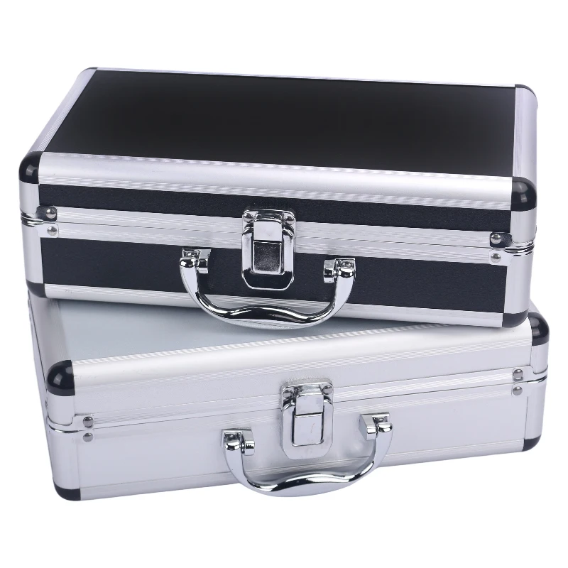 Multiple specifications Aluminum Toolboxes Silver Metal Safety Equipment Cases Portable Instrument Storage Boxes With Handles