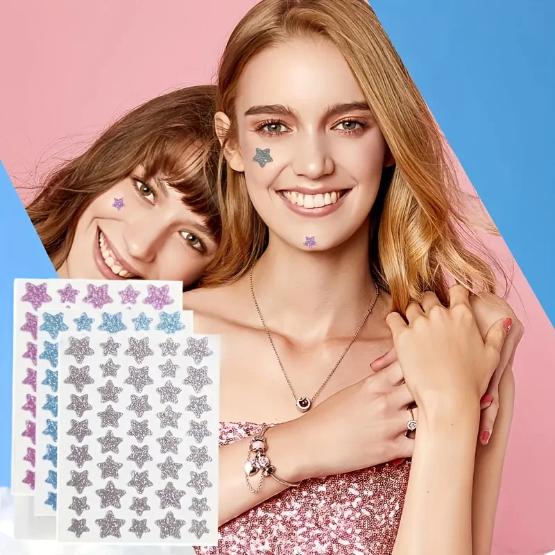 160PCS shining stars neutrals Pimple Patches for Face Hydrocolloid Acne Patches Cute Star Pimple Patches image 5