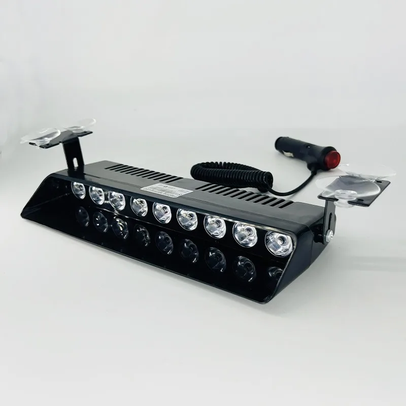 트럭 부품 9LED 고광량 전면 스트로브 라이트 흡착컵 간편 설치 경고등