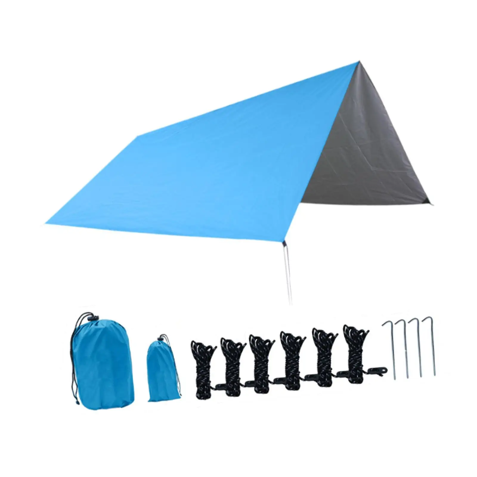 Camping Tarp Waterproof Rainproof Awning Canopy Hammock Tarp Sun Shelter Tent