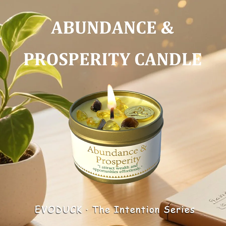 Law of Attraction Abundance Manifestation Candle|3oz Scented Soy Wax Candle,Birthday Gift for Women, Friend | with Guidance Card