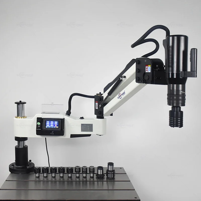 Flexible Arm Automatic Tapping Screws M16 M24 M36 M42 M48 Electric Threading Machine Touch Screen 220V 50HZ With CE