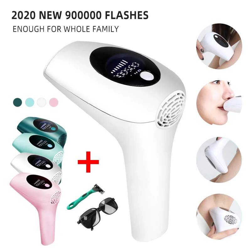 LCD Laser Hair Removal Photoepilator Women Painless Hair Remover Machine 900000 Flash IPL Laser Depilator Professional Permanent