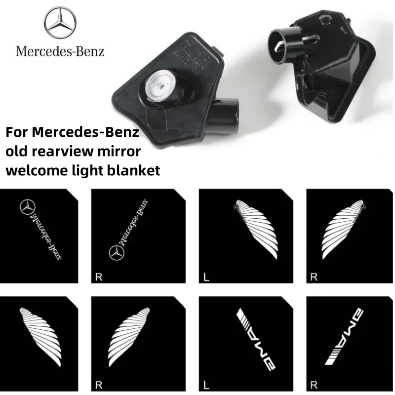 2PCS car rearview mirror welcome lamp projector Mercedes-Benz ABCs class welcome lamp GLA X156 W204 W176 W212 W246 CLA C117