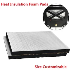 Heat Insulation Heatbed Sticker Adhesive Thermal Insulating Wool Aluminum Foil Cotton Mesh Gridding Foam Pad for 3D Printer Roof